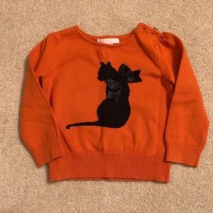 Janie and jack cat sweater 2T